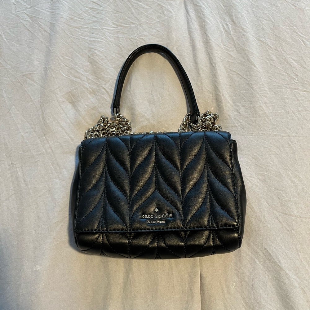 Kate Spade Black Quilted Shoulder Bag